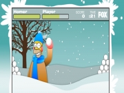 Simpsons Snowball Fight